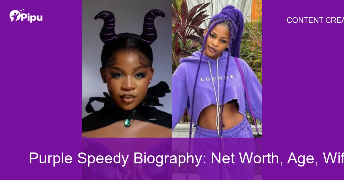 Purple Speedy Biography: Net Worth, Age, Wife, Education, Family, Career & Early Life