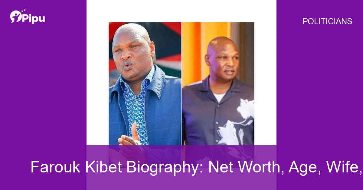 Farouk Kibet Biography: Net Worth, Age, Wife, Education, Family, Career & Early Life